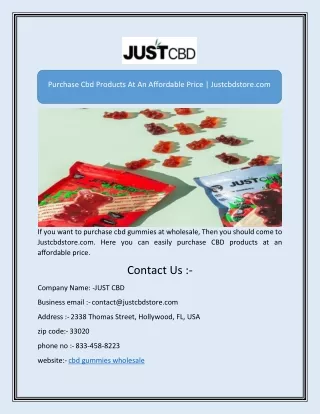 purchase cbd products at an affordable price