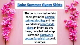 boho summer gypsy skirts