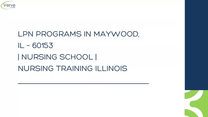 lpn programs in maywood il 60153 nursing school