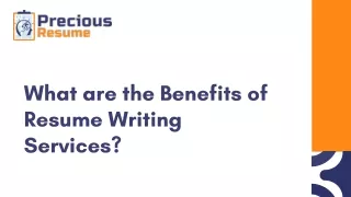 What are the Benefits of Resume Writing Services