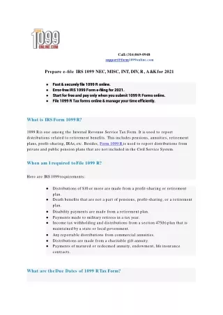 1099 R Form Distributions From Pensions, Annuities, Retirement