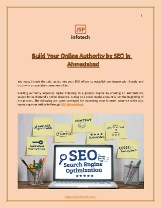 Build Your Online Authority by SEO in Ahmedabad