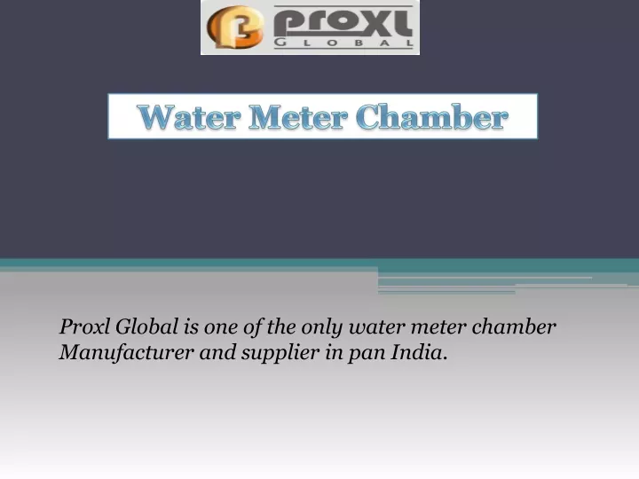 water meter cham ber