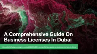 A Comprehensive Guide On Business Licenses In Dubai