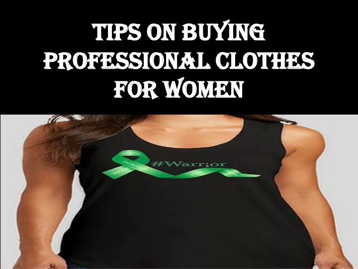 tips on buying professional clothes for women
