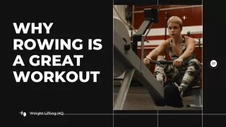 why rowing is a great workout