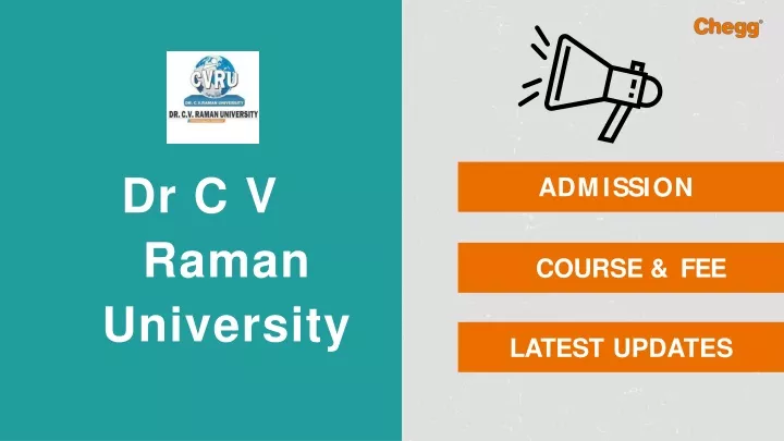 dr c v raman university