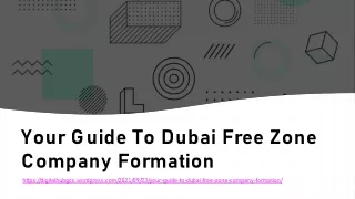 Your Guide To Dubai Free Zone Company Formation