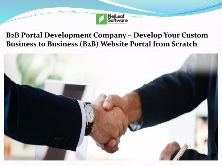 b2b portal development company develop your