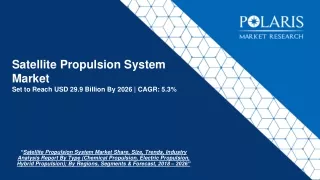 satellite propulsion system market set to reach usd 29 9 billion by 2026 cagr 5 3