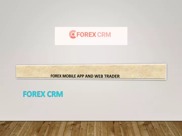 forex mobile app and web trader