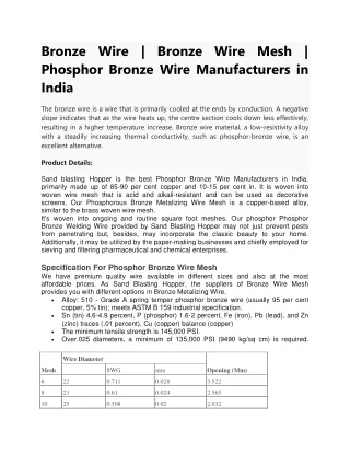 Bronze wire-Bronze Metalizing wire Price and Manufacturers in India