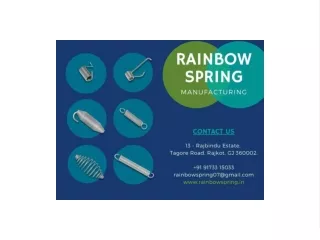 Rainbow Spring Manufacturer Ensures Quality for Springs
