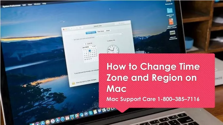 how to change time zone and region on mac