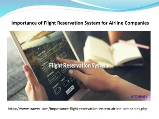 Importance of Flight Reservation System for Airline Companies