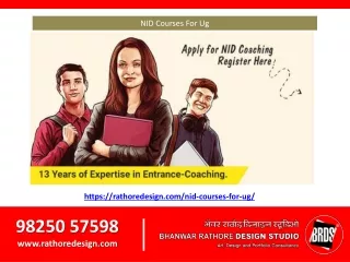 NID Courses For Ug