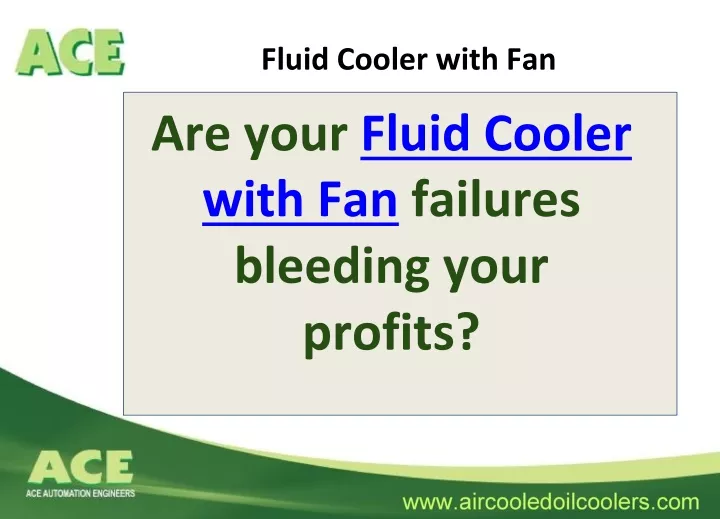 fluid cooler with fan