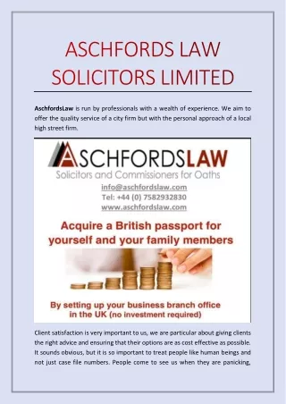 The Best Lawyers Immigration lawyer Harrow& Nearby!