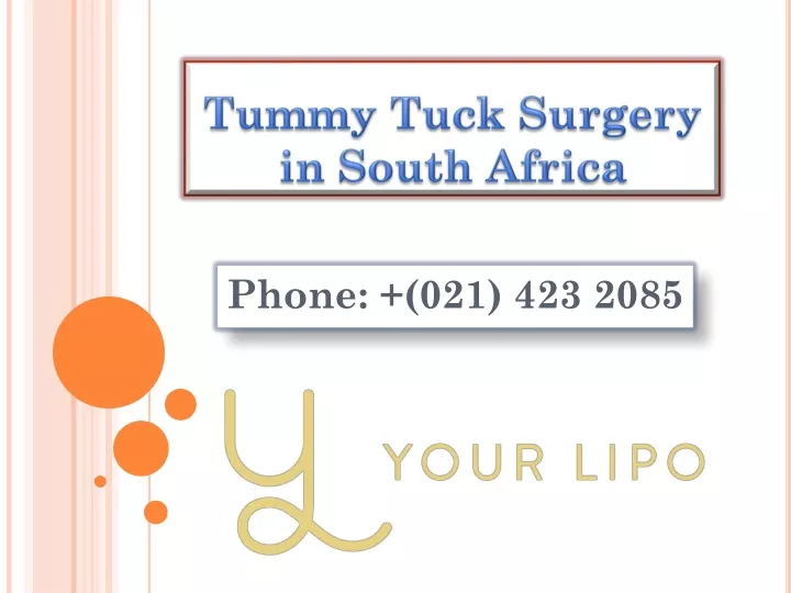 tummy tuck surgery in south africa