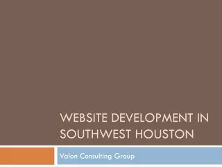 website development in southwest houston