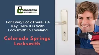 For Every Lock There Is A Key, Here It Is With Locksmith Loveland