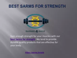 Best Sarms for Strength