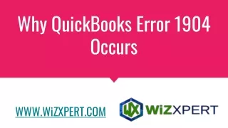 why quickbooks error 1904 occurs