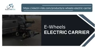 E-Wheels Electric Carrier - Electri-ride