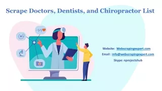 scrape doctors dentists and chiropractor list