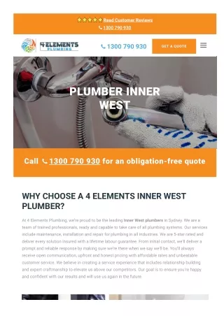 Plumber Inner West