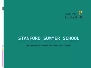 Stanford Summer School