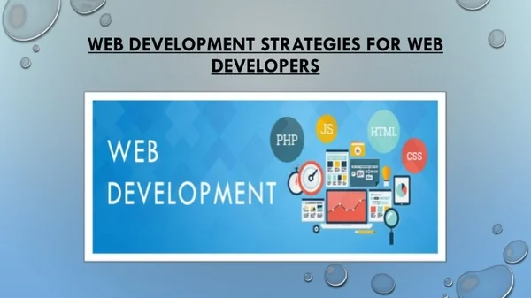 web development strategies for web developers