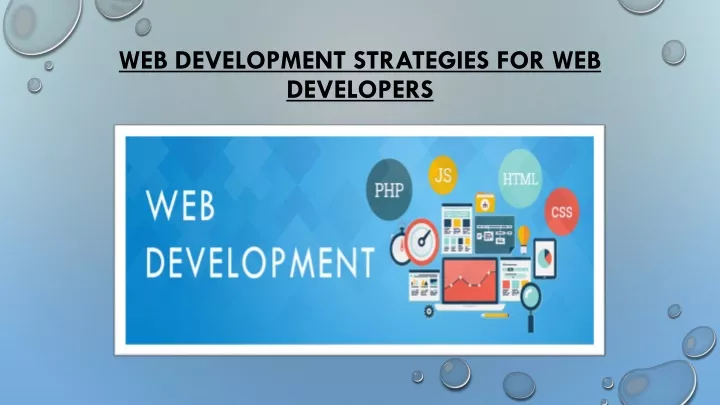 web development strategies for web developers