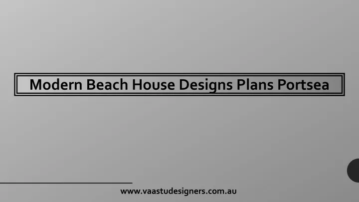 modern beach house designs plans portsea