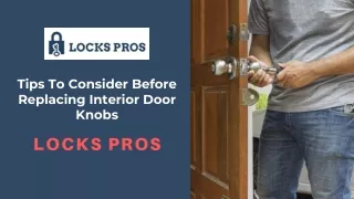 Tips To Consider Before Replacing Interior Door Knobs