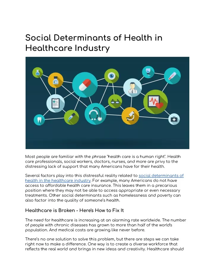 social determinants of health in healthcare