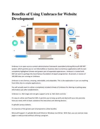 benefits of using umbraco for website development