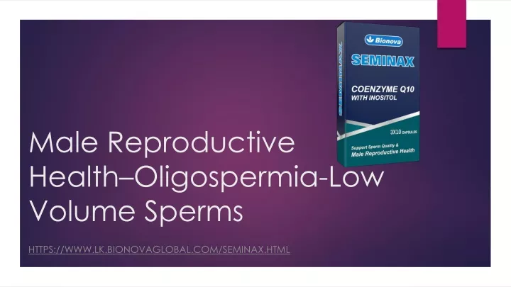 male reproductive health oligospermia low volume sperms