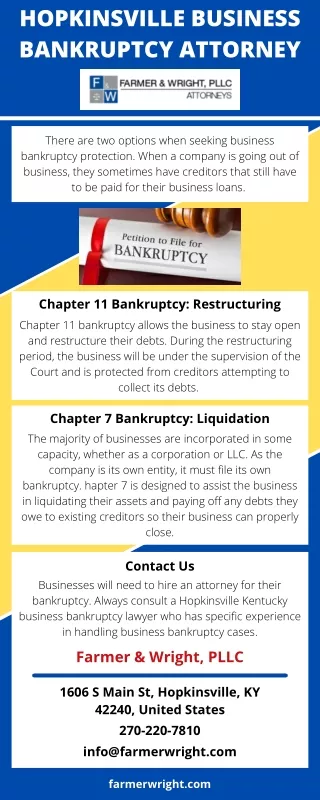 Hopkinsville Business Bankruptcy Attorney