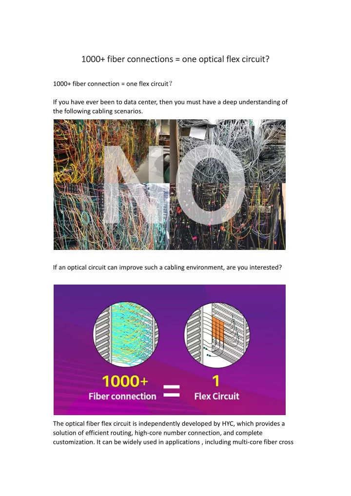 1000 fiber connections one optical 1000 fiber