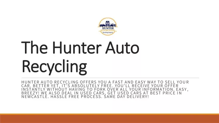 the hunter auto recycling