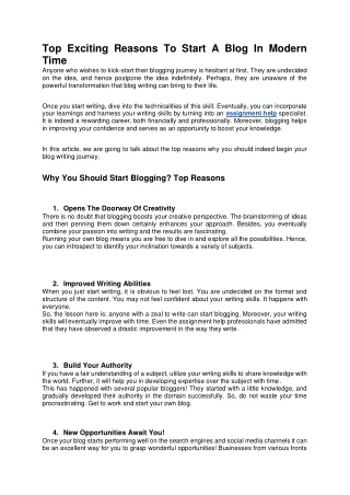 top exciting reasons to start a blog in modern