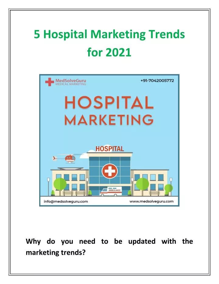 5 hospital marketing trends for 2021