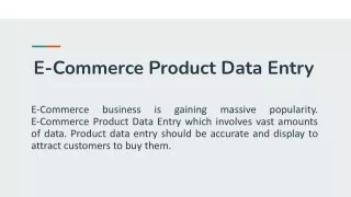 e commerce product data entry