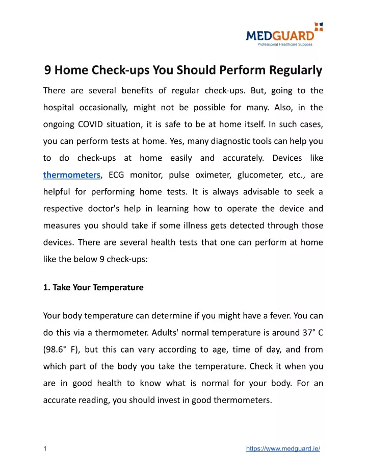 9 home check ups you should perform regularly