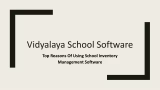 vidyalaya school software