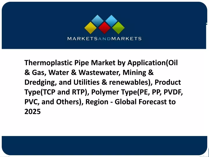 thermoplastic pipe market by application