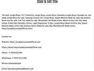 Cali Tins Weed for sale Online at https://jungleboysweedofficial.com