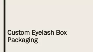 Eyelash Boxes ppt