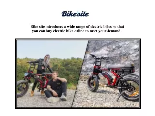 Electric Bikes For Sale